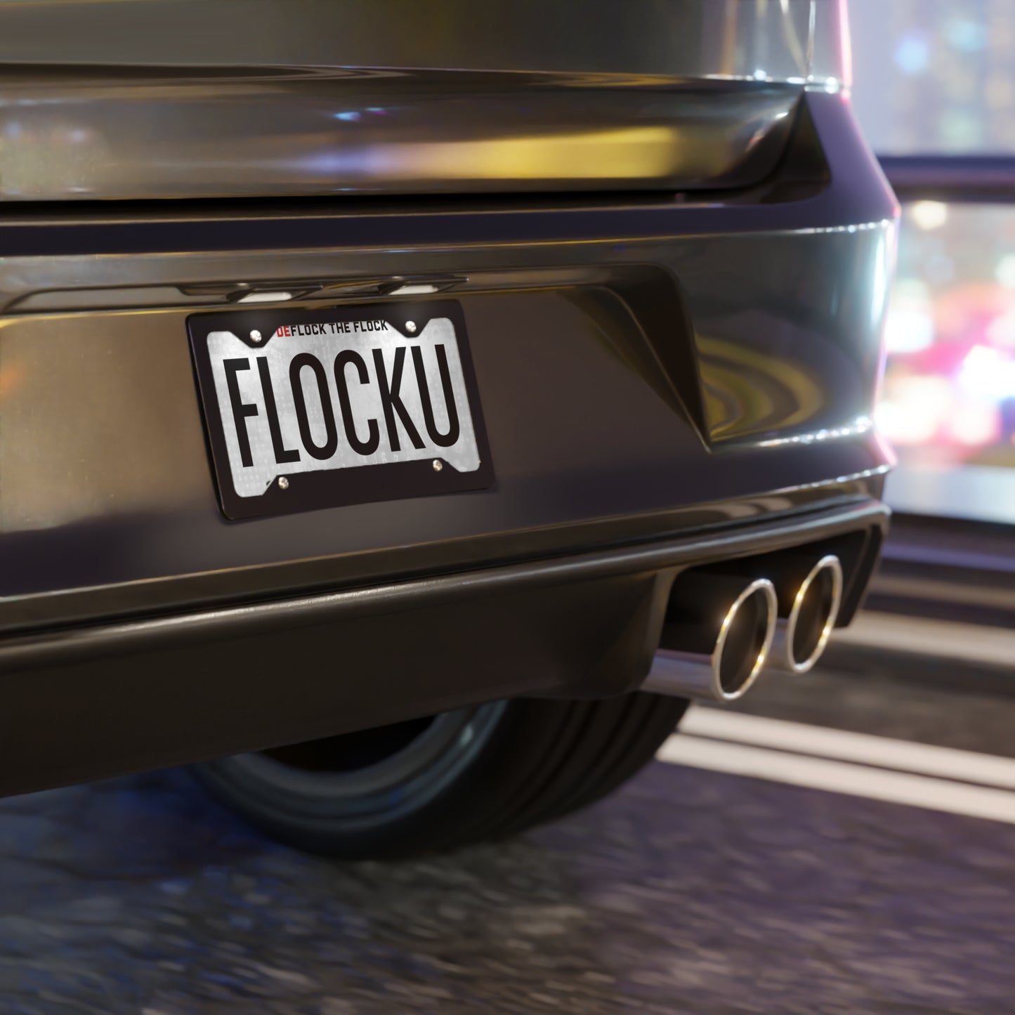 "FLOCKU" License Plate