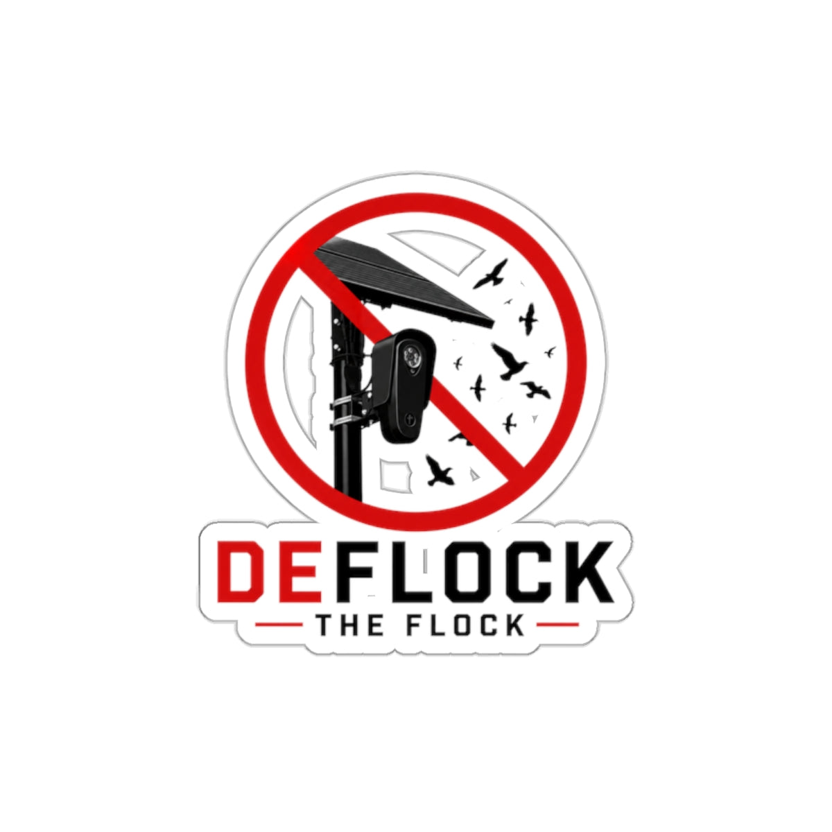 DeFlock The Flock Die-Cut Sticker
